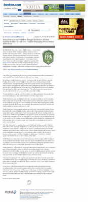 Forex Peace Army | Cash Out Goal Money Management Principle in Boston Globe Money Management with Goal Boston Globe by Forex Peace Army