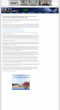 Forex Peace Army | Cash Out Goal Money Management Principle in KSFY-TV ABC-13 (Sioux Falls, SD) Money Management with Goal KSFY-TV ABC-13 (Sioux Falls, SD) by Forex Peace Army