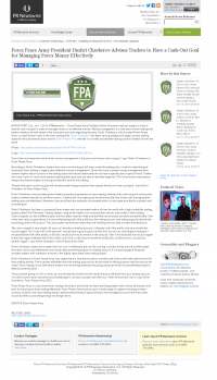 Forex Peace Army | Cash Out Goal Money Management Principle in PR Newswire Money Management with Goal PR Newswire by Forex Peace Army