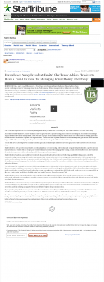 Forex Peace Army | Cash Out Goal Money Management Principle in Star Tribune (Minneapolis, MN) Money Management with Goal Star Tribune (Minneapolis, MN) by Forex Peace Army