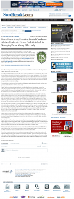 Forex Peace Army | Cash Out Goal Money Management Principle in Sun Herald (Biloxi, MS) Money Management with Goal Sun Herald (Biloxi, MS) by Forex Peace Army