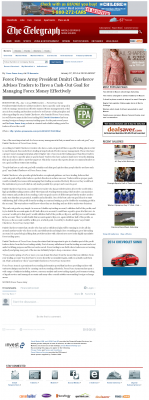 Forex Peace Army | Cash Out Goal Money Management Principle in Telegraph-Macon (Macon, GA) Money Management with Goal Telegraph-Macon (Macon, GA) by Forex Peace Army