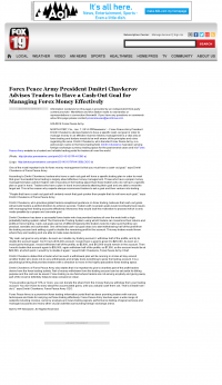 Forex Peace Army | Cash Out Goal Money Management Principle in WXIX FOX-19 (Cincinnati, OH) Money Management with Goal WXIX FOX-19 (Cincinnati, OH) by Forex Peace Army