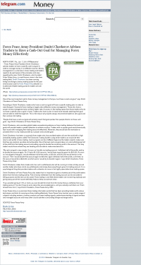 Forex Peace Army | Cash Out Goal Money Management Principle in Worcester Telegram & Gazette Money Management with Goal Worcester Telegram & Gazette by Forex Peace Army
